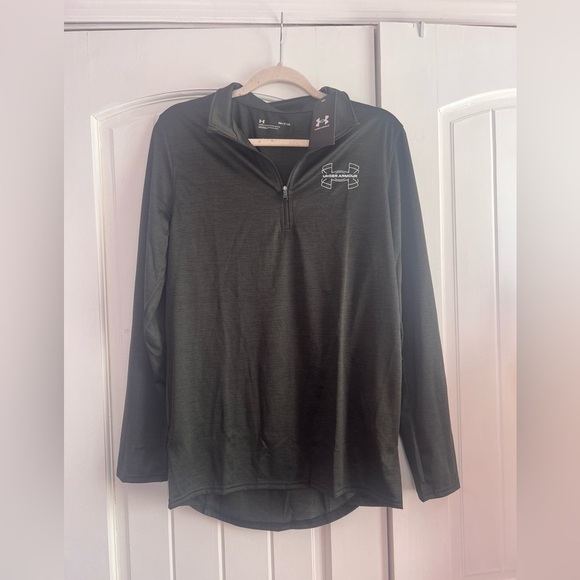 Under Armour Quarter Zip Pullover Lightweight Size Small NWT Dark Green - Picture 1 of 3